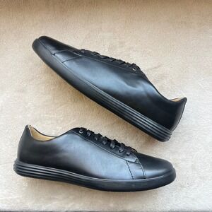 Cole Haan Grand Crosscourt II Men 10.5M Black Leather Low Top Sneakers C26655